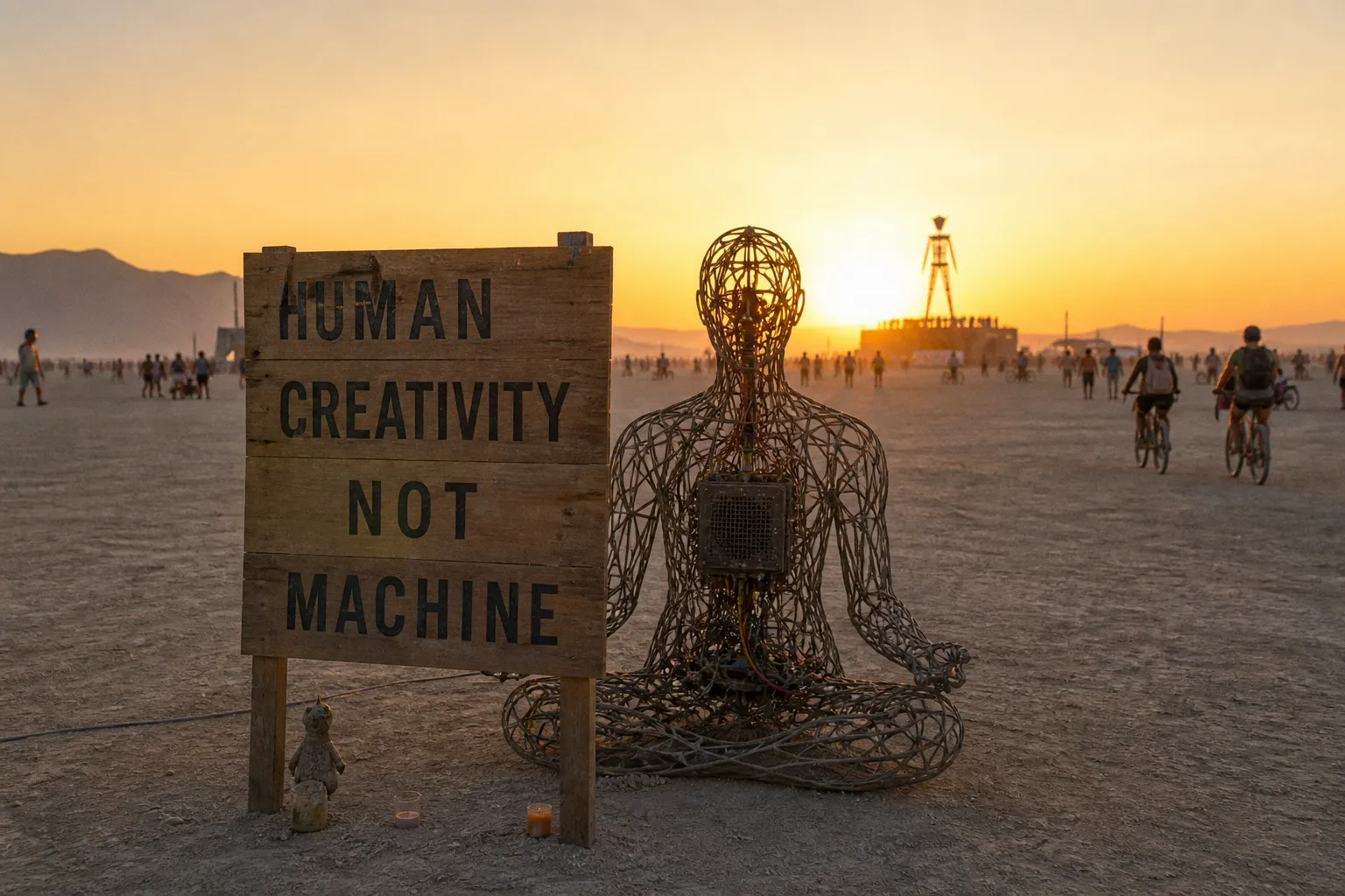 Sztuczna inteligencja na Burning Man: czy algorytmy pasują do ducha festiwalu?